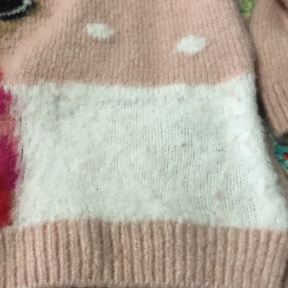 Soft pink H&M Reindeer sweater￼ (6x-7) - Picture 8 of 8